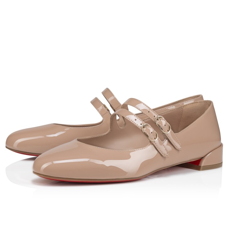 Christian Louboutin Sweet Jane Women Flat Shoes Beige | URWJLO-967