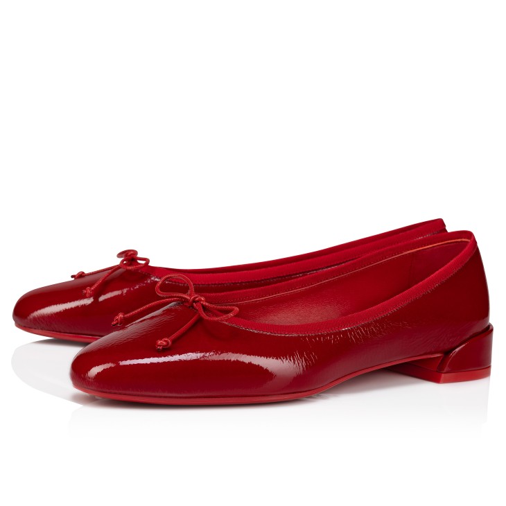 Christian Louboutin Sweetie Jane Women Flat Shoes Red | SRXCID-826