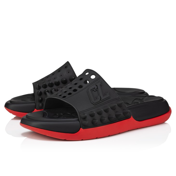 Christian Louboutin Take It Easy Men Sandals Black | UPOFCD-214