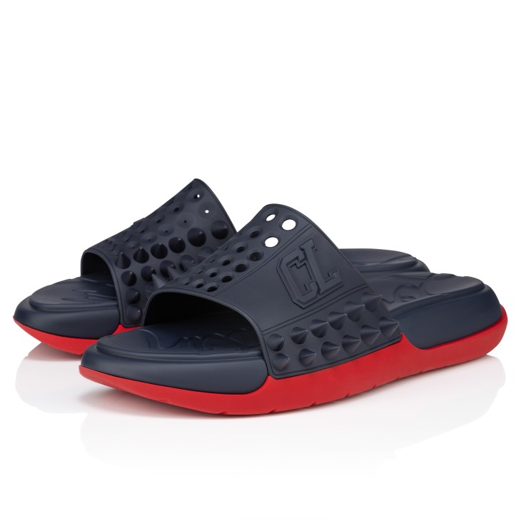 Christian Louboutin Take It Easy Men Sandals Blue | BSENXQ-374