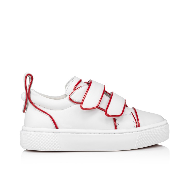 Christian Louboutin Toyototoy Kids' Sneakers White / Red | DKVJBS-873