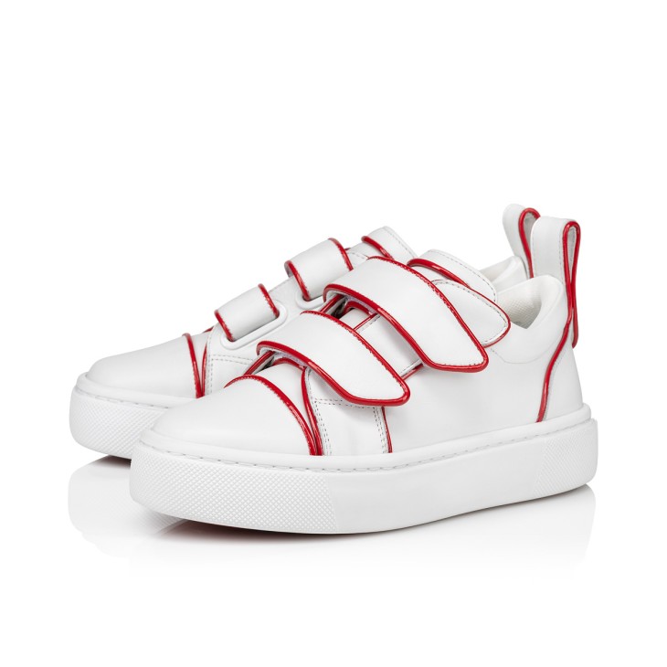 Christian Louboutin Toyototoy Kids\' Sneakers White / Red | DKVJBS-873