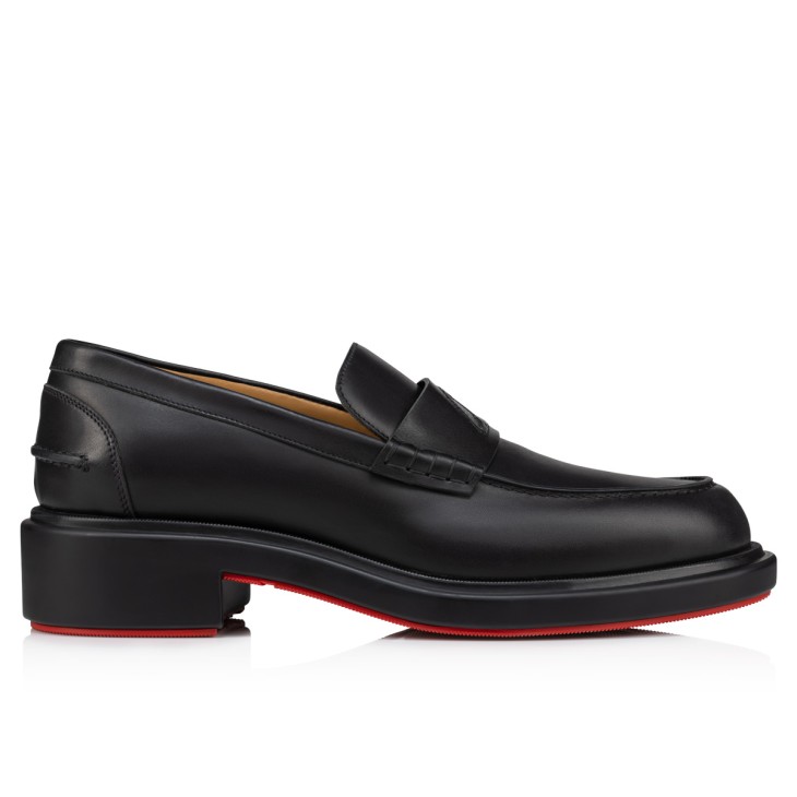 Christian Louboutin Urbino Moc Men Moccasins Black | PUZMBQ-076