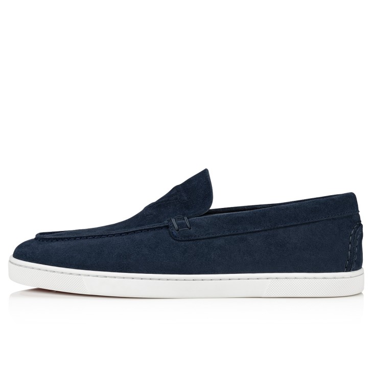 Christian Louboutin Varsiboat Men Moccasins Blue | QTSKMU-852