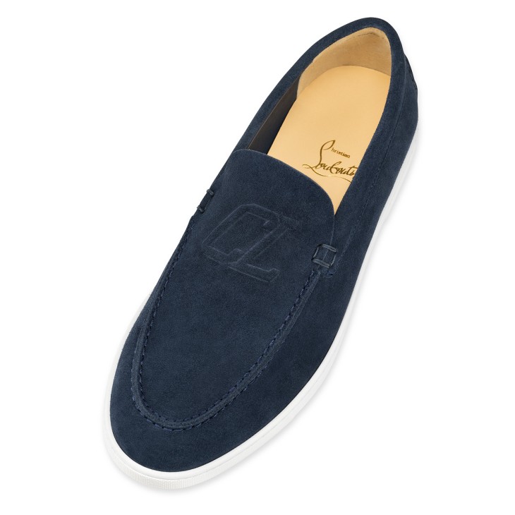 Christian Louboutin Varsiboat Men Moccasins Blue | QTSKMU-852