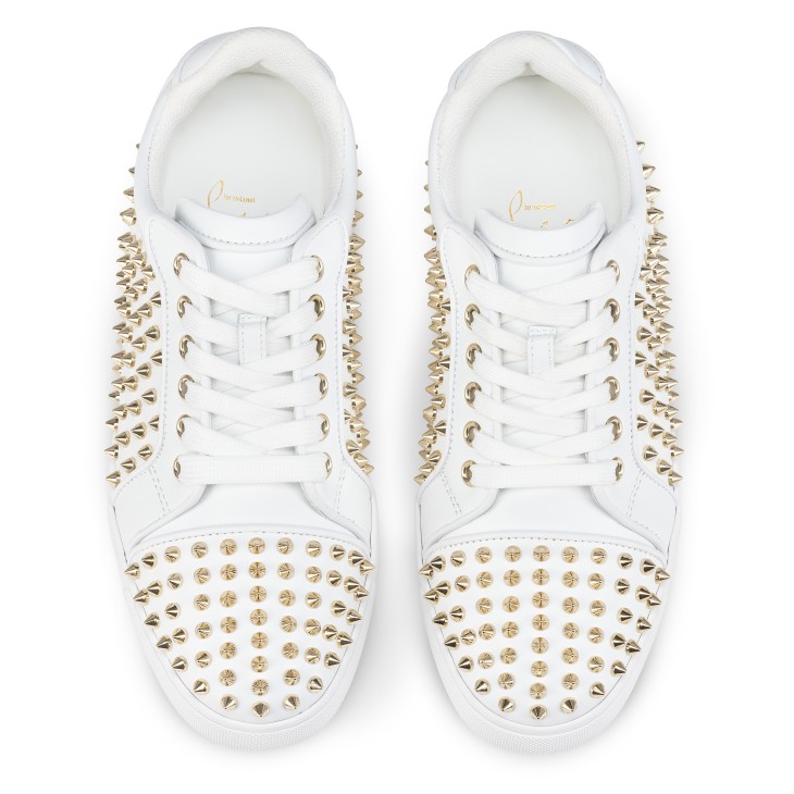 Christian Louboutin Vieira Night Spikes Women Sneakers White | CPKSVO-698