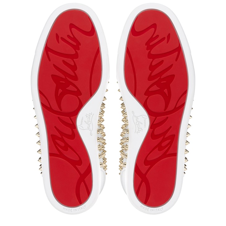 Christian Louboutin Vieira Night Spikes Women Sneakers White | CPKSVO-698