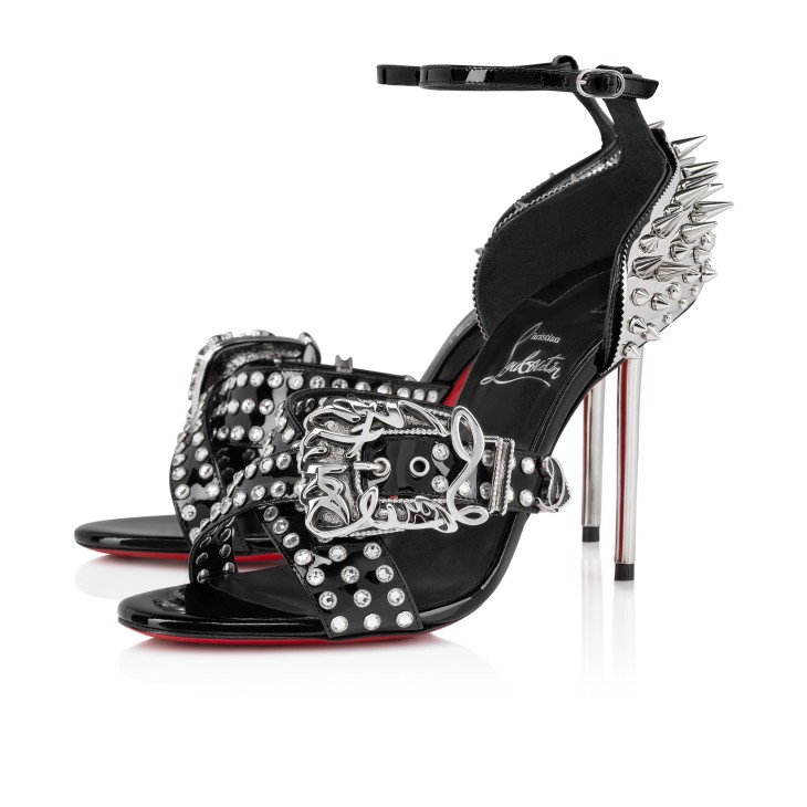 Christian Louboutin Wosandal Pic Women Sandals Black | SUTGLM-598